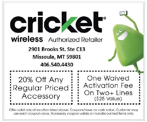 cricket wireless coupons